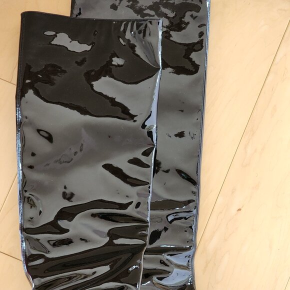 Staud Black Patent Leather Wally Boots Sz 40 - Picture 2 of 6